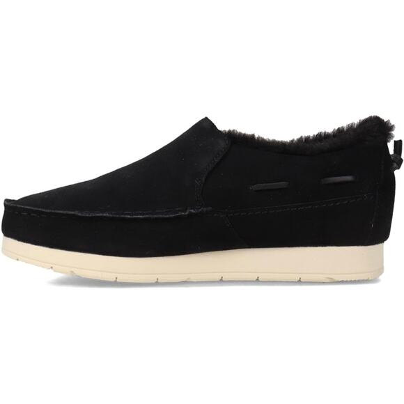 SPERRY Moc-Sider Black Suede Moccasin Faux Fur Lining Men Loafers Comfort 12 NWT - Picture 3 of 15